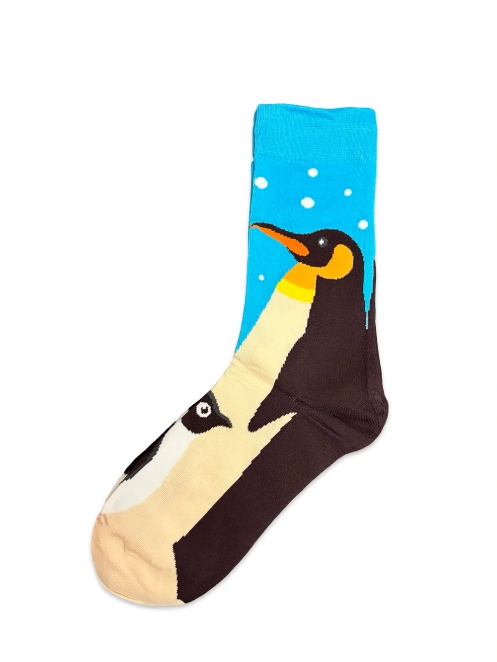 Penguin Novelty Crew Socks Blue One Size Fits Most